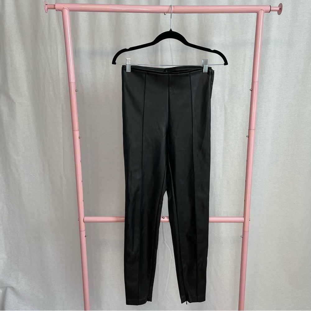 Zara Faux Leather Pants size M